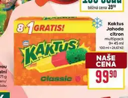 Billa Kaktus Jahoda citron multipack 9x 45 ml nabídka