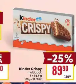 Billa Kinder Crispy multipack 5x 34,5 g nabídka