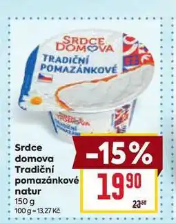 Billa Srdce domova Tradiční pomazánkové natur 150 g nabídka
