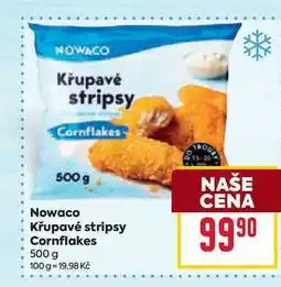 Billa Nowaco Křupavé stripsy Cornflakes 500 g nabídka