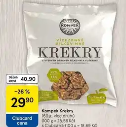 Tesco Kompek Krekry, 160 g, více druhů nabídka