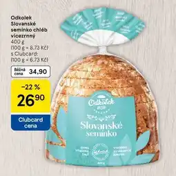 Tesco Odkolek Slovanské semínko chléb vícezrnný, 400 g nabídka