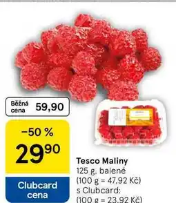 Tesco Tesco Maliny, 125 g, balené nabídka
