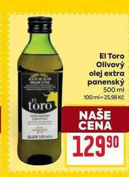 Billa El Toro Olivový olej extra panenský 500 ml nabídka