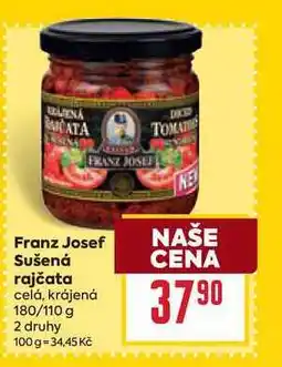 Billa Franz Josef Sušená rajčata celá, krájená 180/110 g nabídka