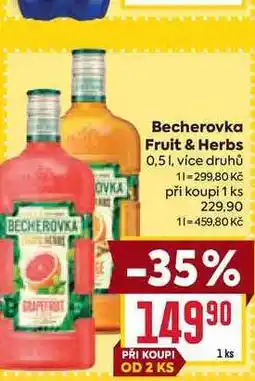 Billa Becherovka Fruit & Herbs 0,5l nabídka