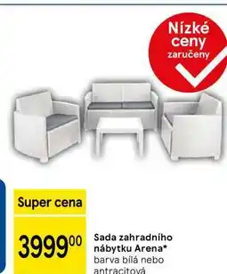 Tesco Sada zahradního nábytku Arena, barva bílá nebo antracitová nabídka