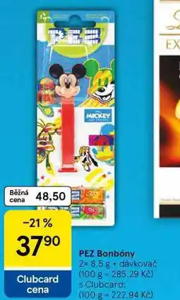Tesco PEZ Bonbóny 2x 8.5 g + dávkovač nabídka