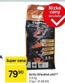 Tesco Grilly Dřevěné uhlí, 2,5 kg nabídka