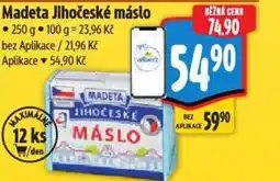 Albert Madeta Jihočeské máslo nabídka