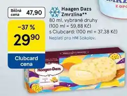 Tesco Haagen Dazs Zmrzlina, 80 ml, vybrané druhy nabídka