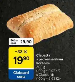 Tesco Ciabatta s provensálským kořením, 300 g nabídka