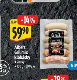 Albert Albert Gril mix klobásky 200 g nabídka