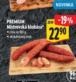 Albert PREMIUM Mistrovská klobása 100 g nabídka