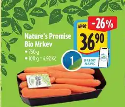 Albert Nature's Promise Bio Mrkev 750g nabídka