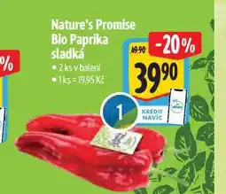 Albert Nature's Promise Bio Paprika sladká 2 ks nabídka