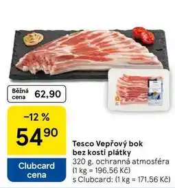 Tesco Tesco Vepřový bok bez kosti plátky, 320 g nabídka