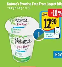 Albert Nature's Promise Free From Jogurt bíly 180 g nabídka
