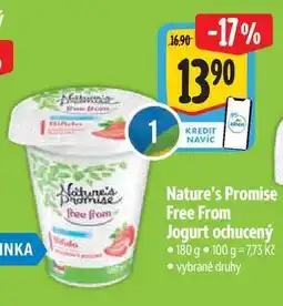 Albert Nature's Promise Free From Jogurt ochucený 180 g nabídka
