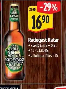 Radegast Ratar 0,5 l