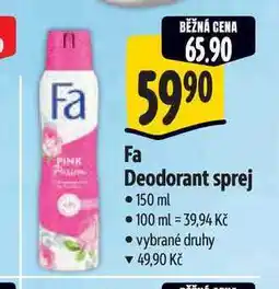 Albert Fa Deodorant sprej 150 ml nabídka