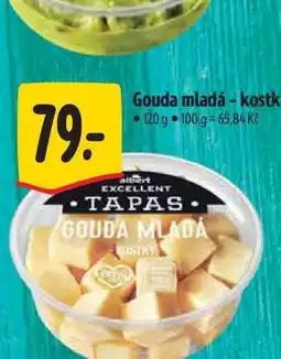 Albert Gouda mladá - kostky 120 g nabídka