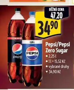 Albert Pepsi/Pepsi Zero sugar 2,25 l nabídka