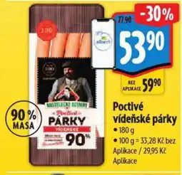 Albert Poctivé vídeňské párky nabídka