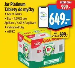 Albert Jar Platinum Tablety do myčky nabídka