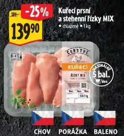 Albert Kuřecí prsní a stehenní řízky MIX nabídka