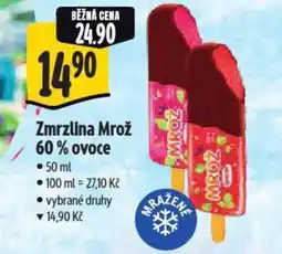 Albert Zmrzlina Mrož 60% ovoce nabídka