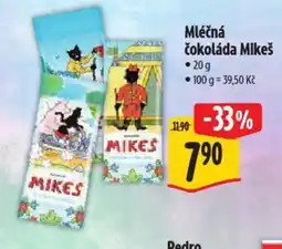Albert Mléčná čokoláda Mikeš nabídka
