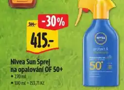 Albert Nivea Sun Sprej na opalování OF 50+ nabídka