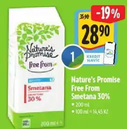 Albert Nature's Promise Free From Smetana 30% nabídka