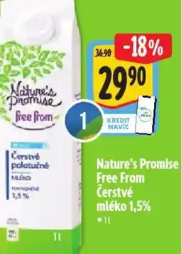 Albert Nature's Promise Free From Čerstvé mléko 1,5% nabídka