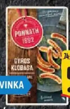 Albert Gyros klobása nabídka
