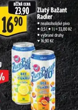 Albert Zlatý Bažant Radler nabídka