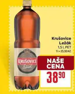 Billa Krušovice Ležák 1,51, PET nabídka