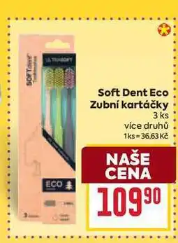 Billa Soft Dent Eco Zubní kartáčky 3 ks nabídka