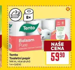 Billa Tento Toaletní papír 144 m nabídka
