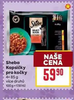 Billa Sheba Kapsičky pro kočky 4x85 g nabídka
