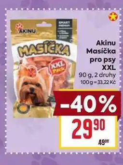Billa Akinu Masíčka pro psy XXL 90 g nabídka