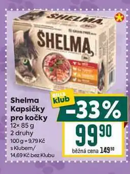 Billa Shelma klub Kapsičky pro kočky 12x 85 g nabídka