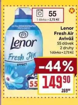 Billa Lenor Fresh Air Aviváž 55 dávek nabídka