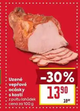 Billa Uzené vepřové ocásky s kostí z pultu lahůdek cena za 100g nabídka