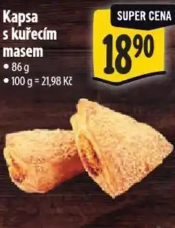 Albert Kapsa s kuřecím masem nabídka