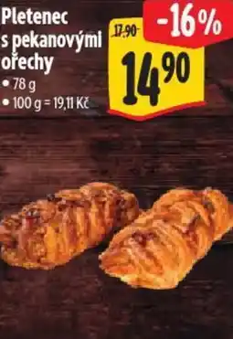 Albert Pletenec s pekanovými ořechy nabídka