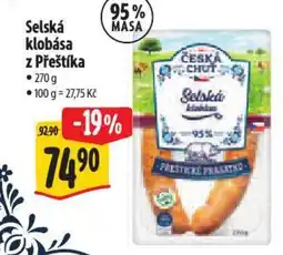 Albert Selská klobása z Přeštíka nabídka