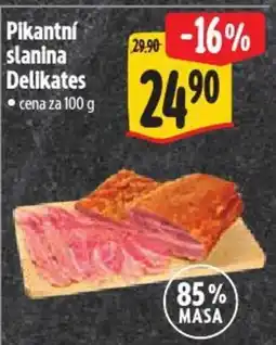 Albert Pikantní slanina Delikates nabídka