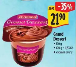 Albert Grand Dessert nabídka